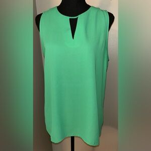 Violet & Claire Green Sleeveless Blouse size Large